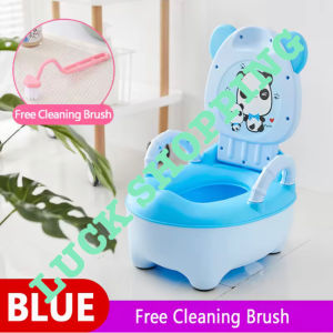 With Cleaning Brush Baby Toddler Potty Training Toilet Seat Kid Fun Toilet Trainer Panda Figure Anti Slip basefor