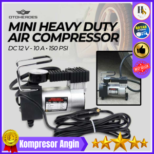 COD OTOHEROES Mini Heavy Duty Air Compressor DC 12V 150 PSI / Pompa ban motor mobil elektrik portable