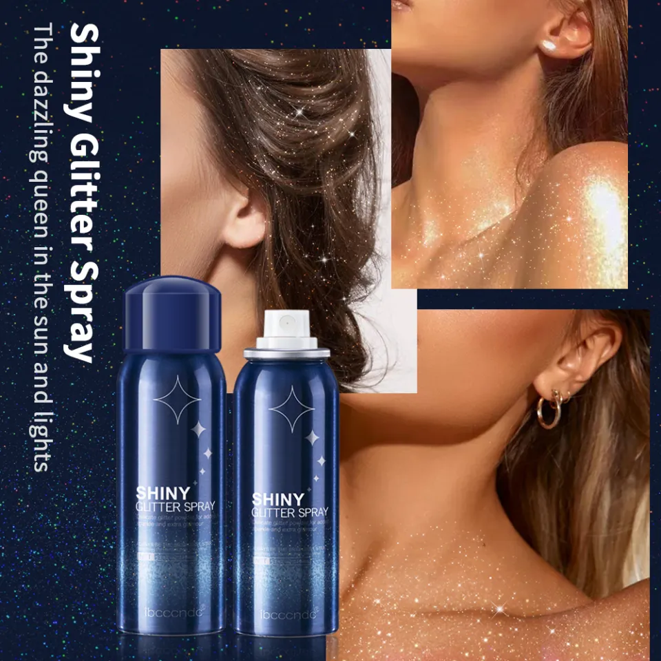 ibcccndc Body Glitter Spray Body Shiny Glitter Spray for Skin Face