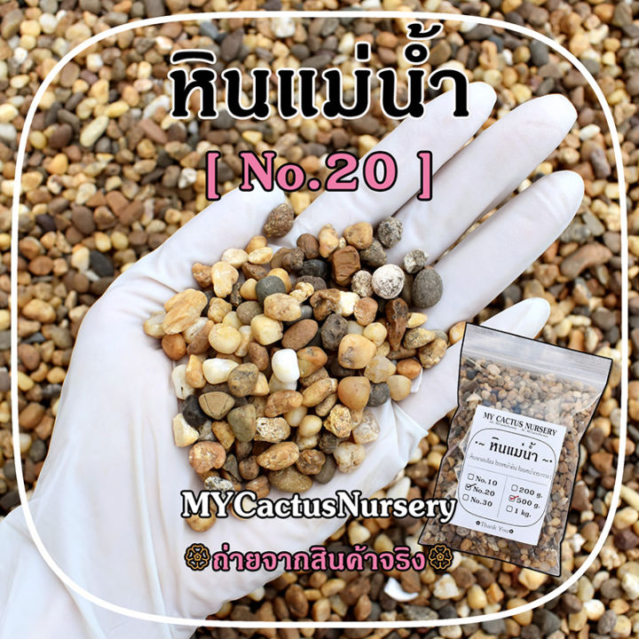 หินแม่น้ำ No.20 หินแกลบโขงสำหรับโรยหน้ากระถางแคคตัส