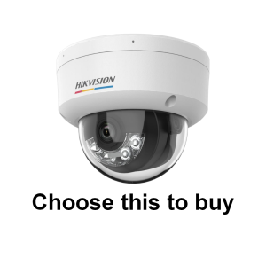 (2026 New) Hikvision DS-2CD1147G3H-LIUF 4MP ColorVu 3.0 Fixed Dome IP Camera with Built-in Mic SD Slot Human/Vehicle Detection IP67 IK08
