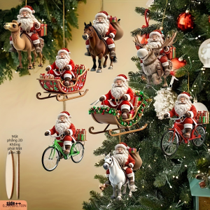 bộ mặt dây chuyền giáng sinh phối hợp màu sắc trang trí dễ thương và độc đáo mô hình hóa văn phòng