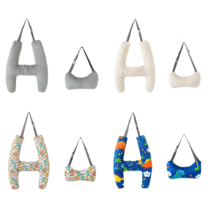 H-Shape Car Back Seats Travel Pillow Soft Headrest Safety Pillow Cushion Car Sleep Head Pillow Support for Kid Child