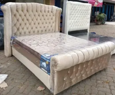 Divan series kipas double sandaran bahan oscar tanpa kasur