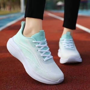 2025 womens casual sports shoes high elastic fly woven mesh lightweight running shoes running shoes