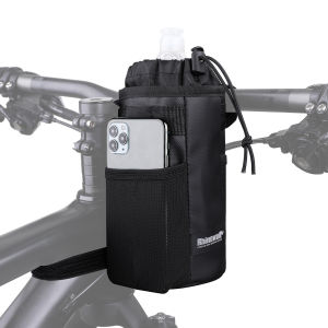 Rhinowalk Bicycle Water Bottle Bag Storage Bag Bike Insulated Water Bottle Bag Front Handlebar Bag Outdoor Cycling Commuting Portable Shoulder Bag Bicycle Accessories For Mountain Road Bicycle