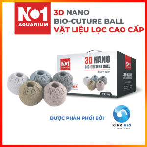 [King Bio] Viên sứ lọc tròn 3D Nano Bio No1 - Vật liêu lọc cao cấp cho hồ cá bể cá- VLL02