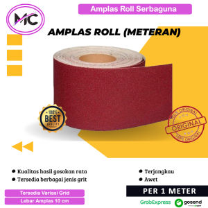 Amplas Roll Panjang Permeter Meter Grit Grid 80 100 120 150 Amplas Gulungan Untuk Kayu Tembok Besi Stainless Steel Bahan Kain Ukuran Kasar Sedang Halus Kualitas Awet