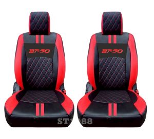 หุ้มเบาะรถยนต์แบบสวมทับ ลาย VIP 5D ์BT-50 (2005-2011) ( LINE 9 ) เบาะหน้า และ เบาะหน้า+หลัง4ประตู ครบชุด LU//