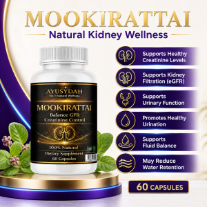 Kidney health supplement Reduce Creatinine Support GFR & Renal Health Support chronic kidney disease Mookirattai Supplement Herbal Kidney Cleanse Formula Supporting Renal Health Healthy GFR & Creatinine Balance