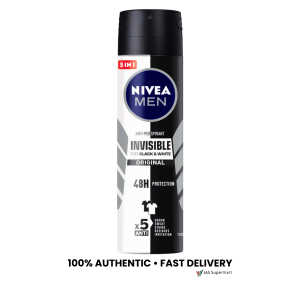 Nivea Men Black and White Invisible Original Spray 150mL Anti Perspirant 48H Deo