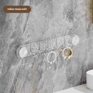 PVN72022 Móc treo đồ hút chân không nhà tắm nhà bếp đa năng - móc treo tường chịu lực tốt không cần khoan đục