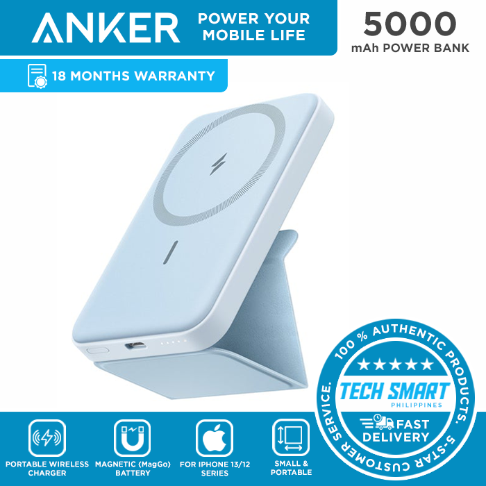 Anker Power Bank, 622 Magnetic Battery (MagGo), 5000mAh Foldable Magnetic  Wireless Portable Charger and USB-C for iPhone 14/13 Series