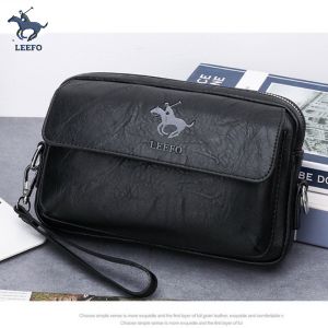 Ready Stock!! LEEFO Classic Men Clutch Bag Shoulder Bag Chest Bag Sling Bag Pu Leather