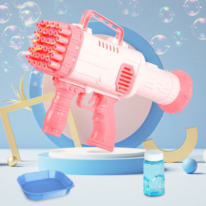 Bubble Gun Toys 32Holes Childrens Toys Bubble Gun Toy Outdoor Bubble Blower Bazooka Kids Gift