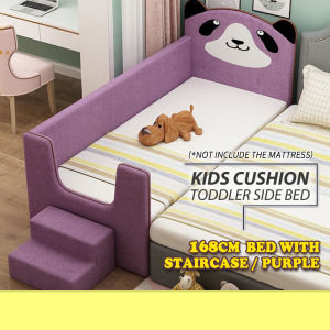 E-Morah HE330 Thick Cushion Kids Side Bed (With/Without Stair) Toddler Side Bed (2 Size Avaiable) Katil Tepi Budak Coconut Fibre Mattress Available (Optional Purchase)