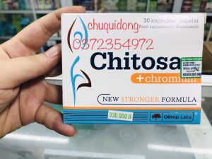 Chitosan + Chromium - Hỗ trợ giảm cân an toàn giảm nguy cơ béo phì giảm hấp thu chất béo 30 viên