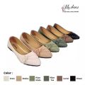 DALLEYA COLLECTION - Lizzie Sepatu Flatshoes Wanita Balerina / Teplek Pita by lily shoes. 