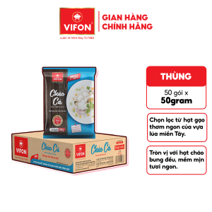 [VOUCHER 20%] Set 20 Gói/ Thùng 50 Gói Cháo Gà/ Thịt Bằm/ Cá VIFON 50g
