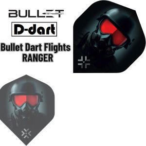 BULLET DARTS FLIGHT - RANGER Standard 100 Micron Bullet Flights (SAYAP ARROW )