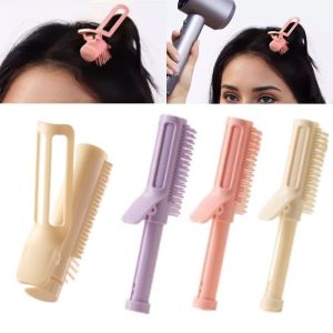 SELENAAL High Headtop Scalable Curling Comb 2in1 Anti-Static Curl Hair Roller Brush Portable Head Massager Hairdressing Comb Women