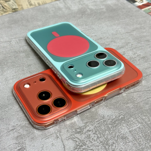 NEW Simple Hit Color IMD Magnetic Matte Case For Apple iPhone 17 16 15 Pro Max For Magsafe Wireless Charge Shockproof Hard Cover
