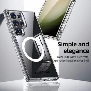 Case Samsung S21 S22 S23 S24 S25 Fe Plus Ultra Clear Magsafe Hard Clear Hybrid Bening Hard Soft