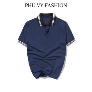 Áo POLO nam basic tay ngắn vải cotton cá sấu với ba màu dễ phối đồ