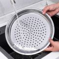 304 Stainless Steel Round Special Steaming Tray 28-34cm Multi-functional Food Steaming Tray Thickened High Temperature Resistant Household Water-Proof Steamer Steaming Rack. 