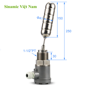 Cảm biến báo mức chất lỏng inox304 chống hóa chất chống ăn mòn chất lượng cao. Công tắc mức bền đẹp