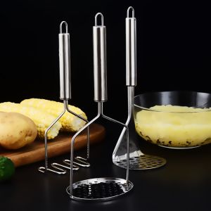 Stainless Steel Potato Masher- Shape Wave Masher For Mashed Potato Kitchen Utensils