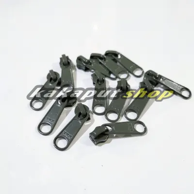 12 pcs Kepala Resleting tas/kepala resleting YKK 5 NILON/NO 5/kepala sleting ykk murah/toko alat jahit/kebutuhan menjahit/toko perlengkapan menjahit/alat jahit lengkap