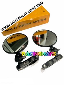 Spion Jalu Lipat Bulat VND CNC Cros Kaca Bening Nmax Klx Vario Pcx Vespa Mio Beat Dll
