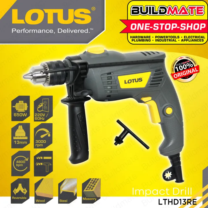 BUILDMATE Lotus Impact Drill 650W LTHD13RE/LID13RE LPT LUTOS