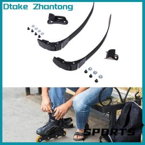 Dtake ชุดสายรัดรองเท้าสเก็ตสำรองพร้อมหัวเข็มขัดสายรัดอุปกรณ์เสริมสำหรับรองเท้าสเก็ต