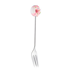 QUA High Quality Stainless Steel Dinnerware Ice Cream Coffeeware Cake Sugar Coffee Spoon Teaspoon Stirring Spoon Fruit Fork