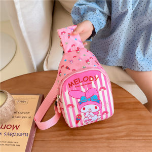 Sanrio Crossbody Bags Kuromi Cinnamoroll Shoulder Messenger Bags Cute Cartoon Portable Backpacks Hellokitty Cinnamorol Kawaii Coin Pouch for Girls