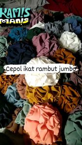 SCRUNCHIE IKAT RAMBUT MAWAR CEPOL HIJAB JUMBO KUNCIRAN RAMBUT TERBARU
