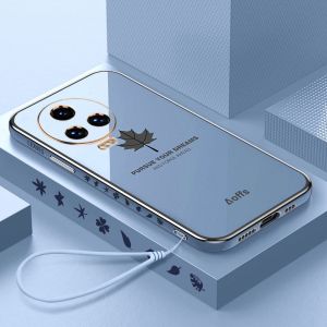 PROMO Case Maple INFINIX NOTE 12 2023 softcase Silikon Motif Daun BONUS Tali Strap