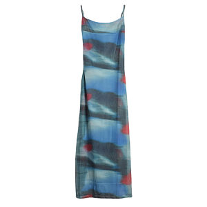 XITAO Dress  Big Square Collar Women Sleeveless Slim Slip Dress