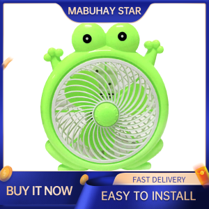 MABUHAY STAR FS17 Mini Desk Electric Fans Cartoon Frog Fan