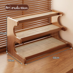 ชั้นวางของบนโต๊ะ ชั้นวางของคุณภาพดีทำจากไม้แท้ สามารถจุได้หลายถ้วย ปราศจากฟอร์มาลดีไฮด์จากไม้ไผ่