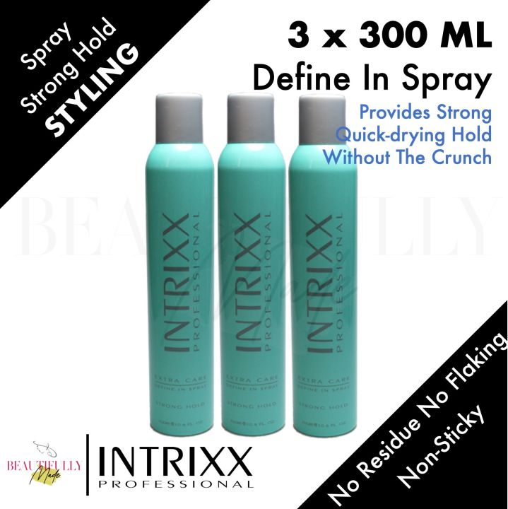 [Bundle of 3] INTRIXX Extra Care Define In Spray 3 x 300ml - Finishing ...