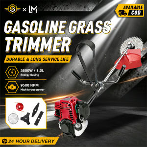 Suminoe 2/4 Stroke Folding Gasoline Grass Cutter Set–Lawn Mower Grass Cutter Gasoline Trimmer 52CC Heavy Duty for Garden Farm