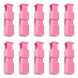 Easy Press Plastic Clip Secure Bags Prevent Spills Moisture Nosh Bread Storage Durability