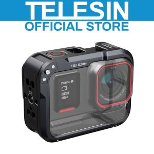 TELESIN Ultra Lightweight Metal Cage Camera Housing Frame Case for Insta360 Ace Pro 2
