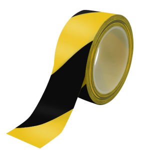 Caution Tape Yellow Black Warning Tape Marking Safety Floor Tape For Factory Warehouse Stairs Pipes Equipment Warning Stickers