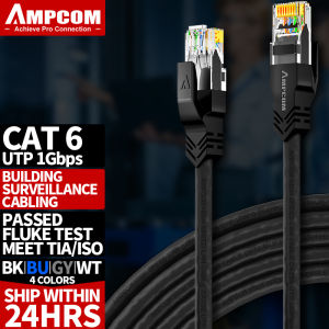 Ampcom Cat6 cáp mạng RJ45 cáp LAN (24AWG) UTP Cat6 RJ45 cáp mạng nối cáp dây cho Bộ định tuyến Modem máy tính để bàn