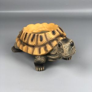 KIDS COY Simulated Simulation Turtle Planter Resin Creative Succulent Planter Cute Cartoon Turtle Flowerpot Outdoor