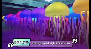 Cartoon Dancing Jellyfish Night Light RGB Gradient Cute Jellyfish Bedside Lamp Voice Control Type-C Charging LED Night Lamp